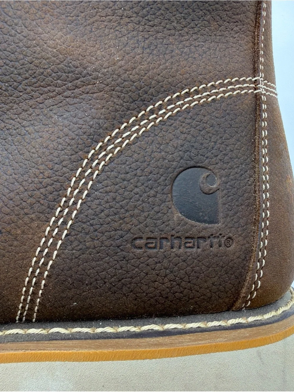 Carhartt Wedge Moc Leather Boots Mens Size 11 Soft Toe Workwear CMW6095